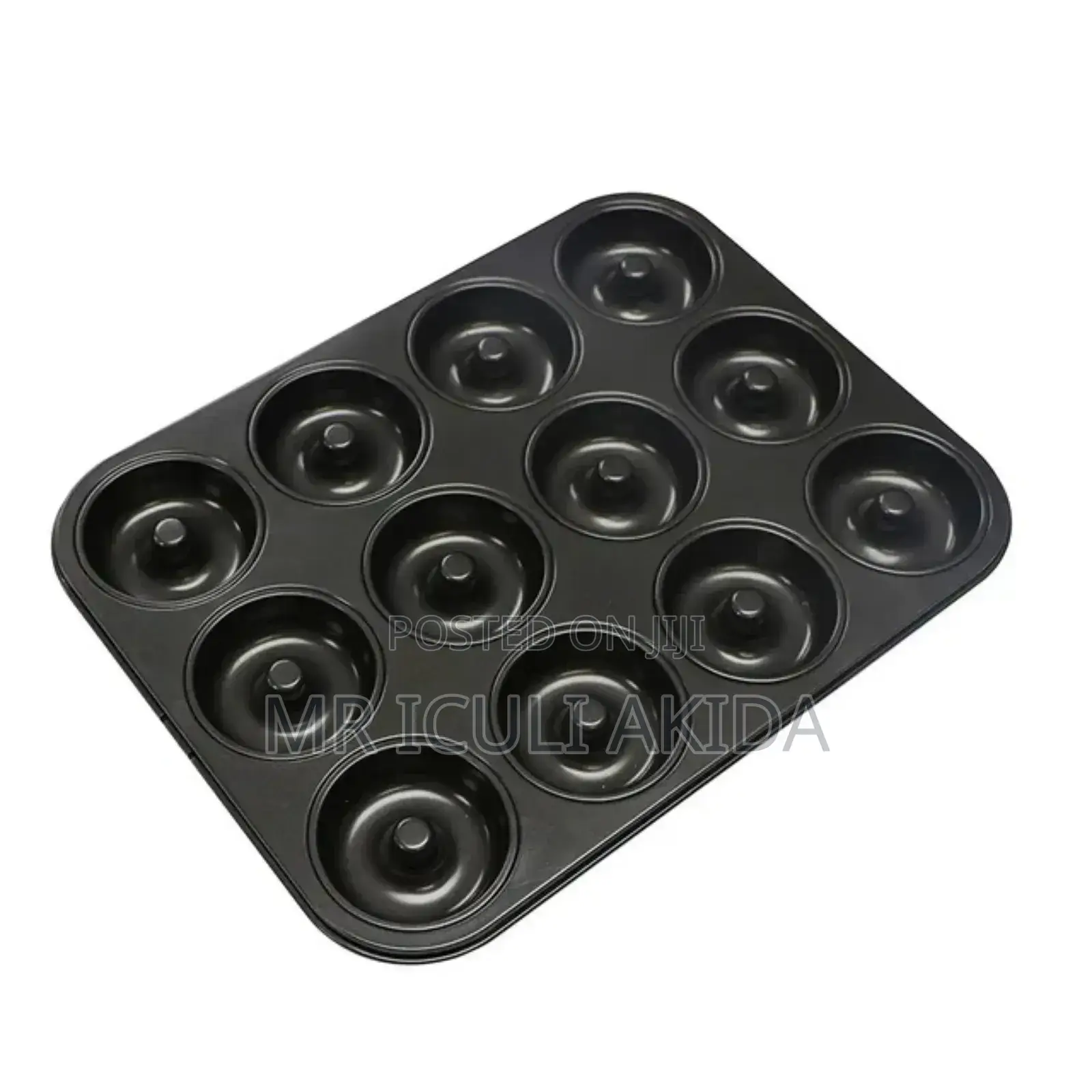 12pcs Nonstick Donut Making Pan Tray