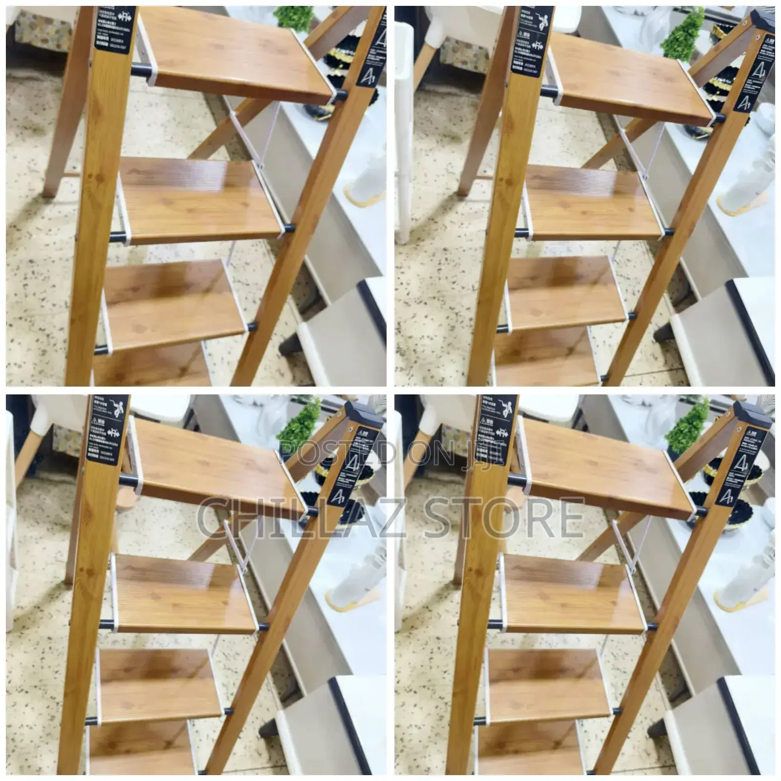 Wooden Ladders.