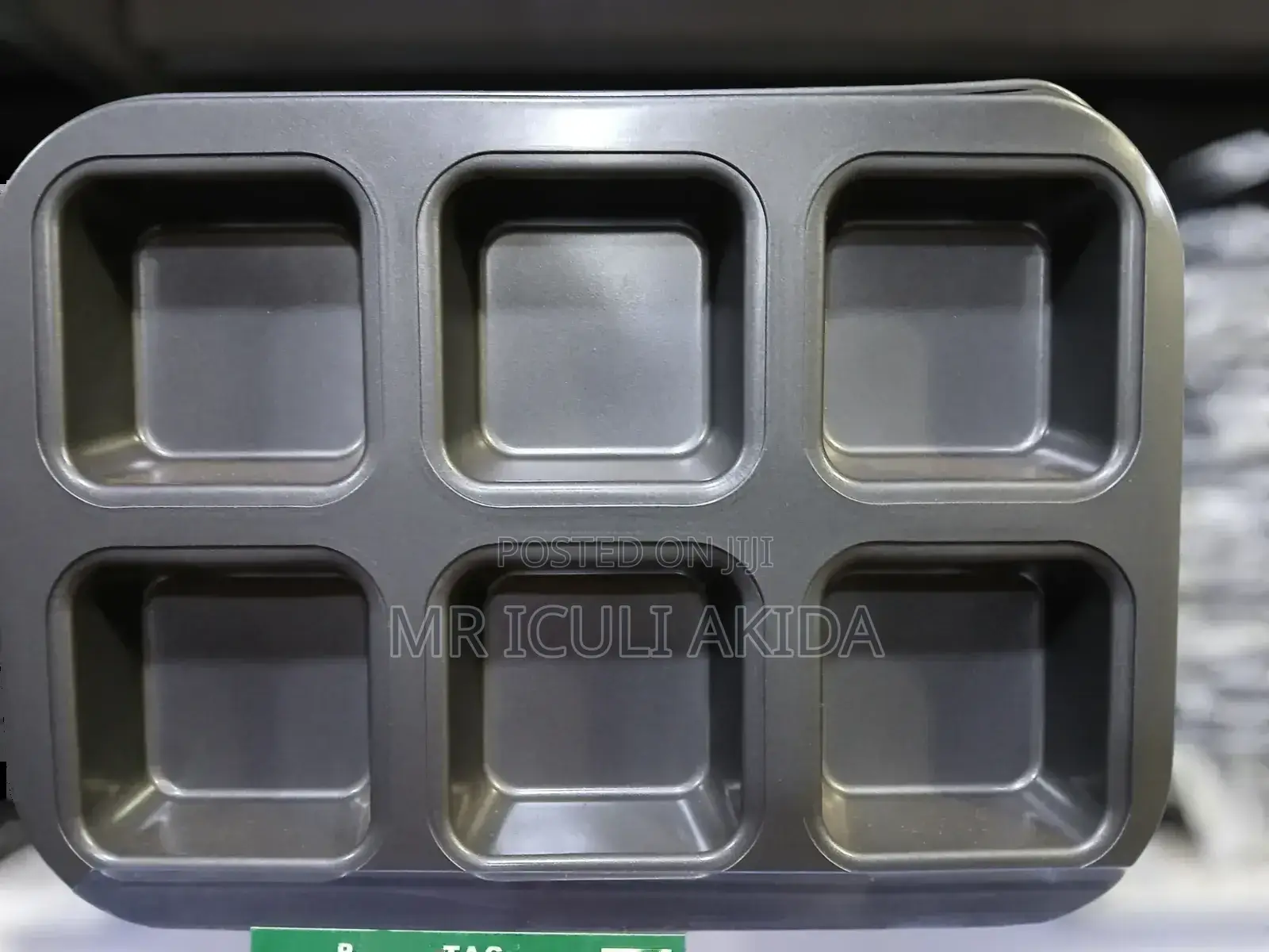 6pcs Nonstick Waffle Square Design Pan Cake Baking Molds Pan