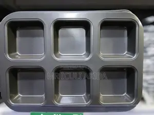 6pcs Nonstick Waffle Square Design Pan Cake Baking Molds Pan