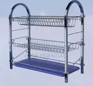 Strong Stainless Steel Dish Rack 3 Tier