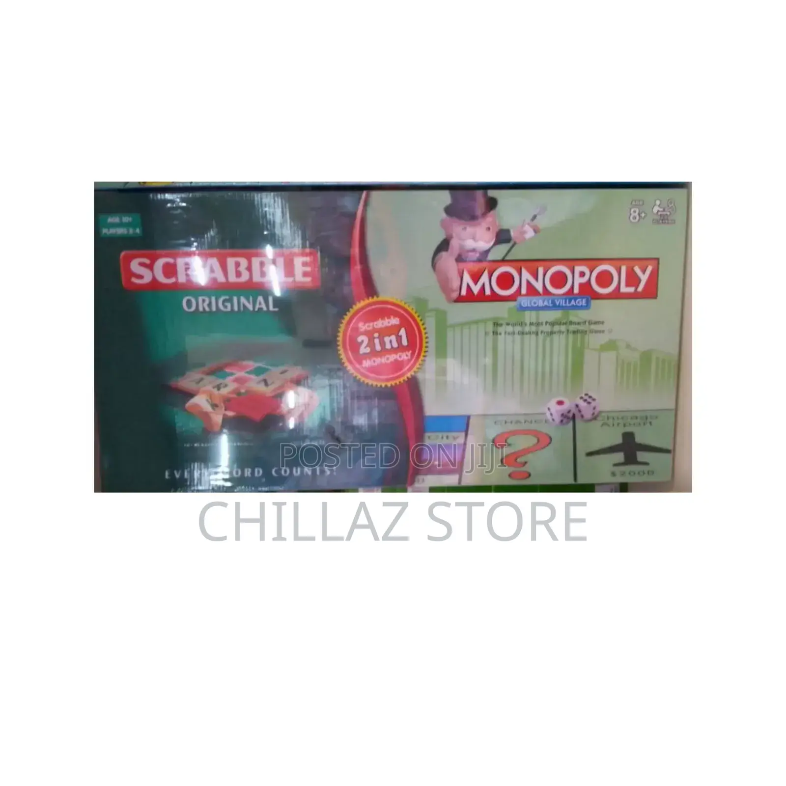 2 I 1 Scrabble Monopoly Game.