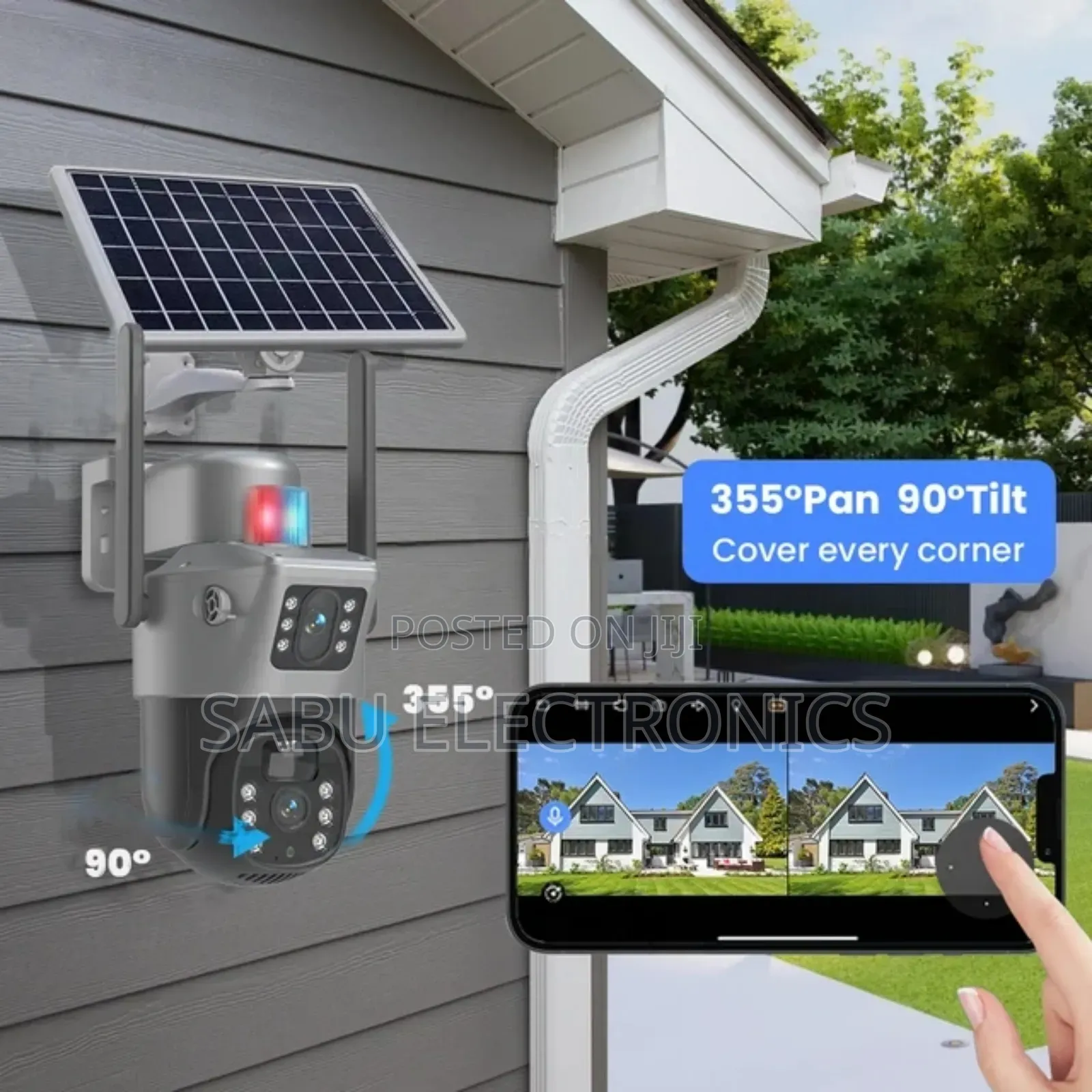 Eseecloud Dualens 4g Solar-Powered Security PTZ Camera