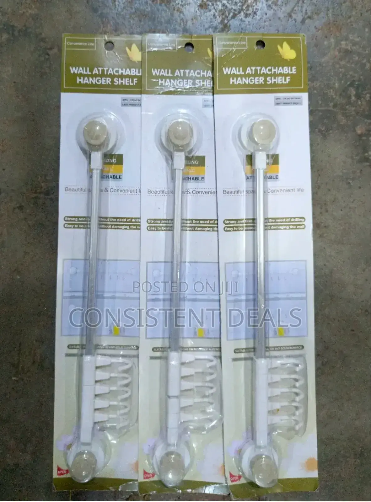 Wall Attachable Hanger Shelf