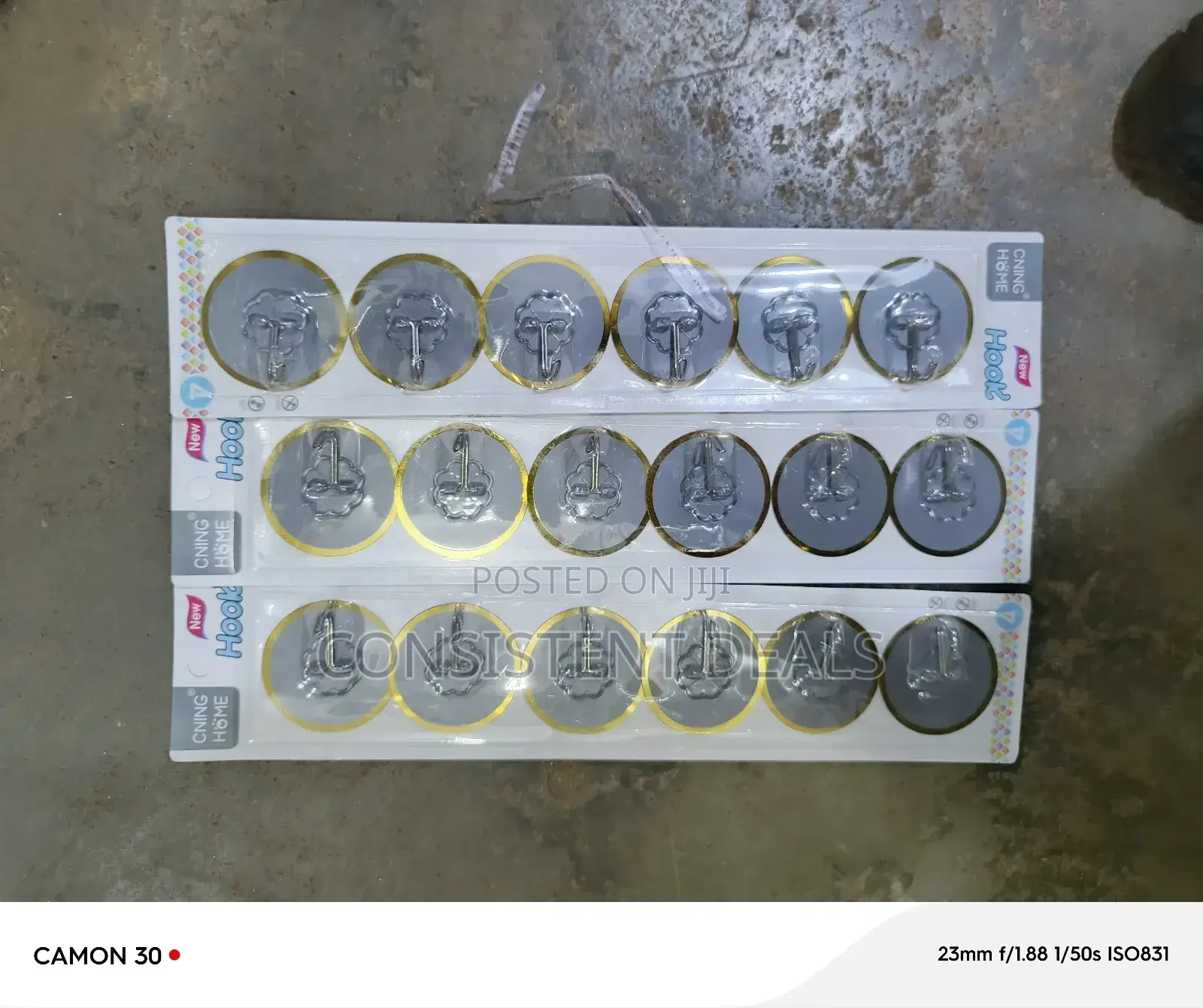 6pcs Wall Mounted Stick Hook Holders
