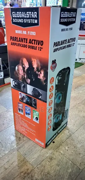 Rechargeable Amplified Speaker of 2 Microphones of Big Size