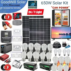 650w Solar System Full Kit Heavy Duty