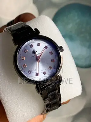 Black Round Polo Lady’S Watch