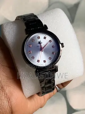 Black Round Polo Lady’S Watch