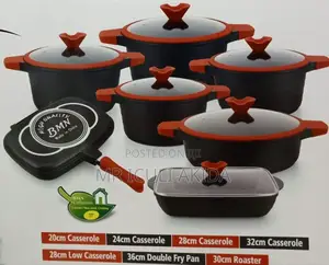 Original BMN 14pcs Non-Stick Cookware Pots Pans Set