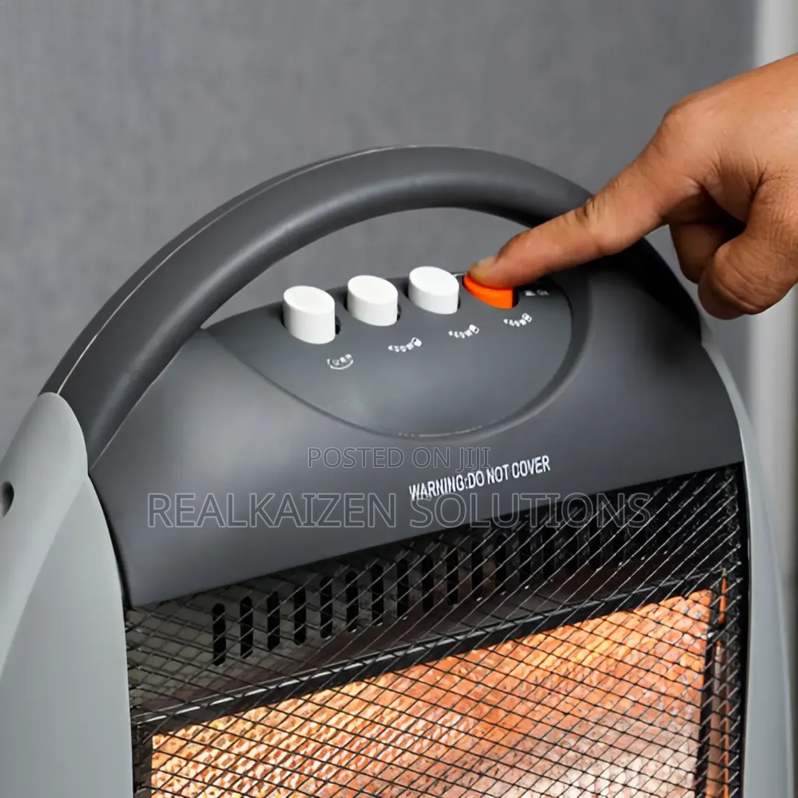 OLSENMARK 3 Heat Settings | Handle Halogen Heater 1200W