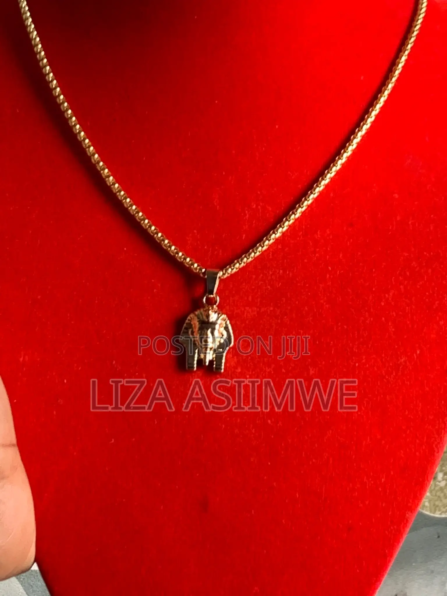 Pharaoh Head Necklace
