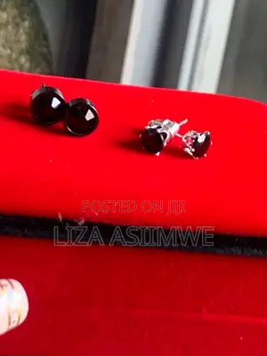 Black Iced Out Earpins