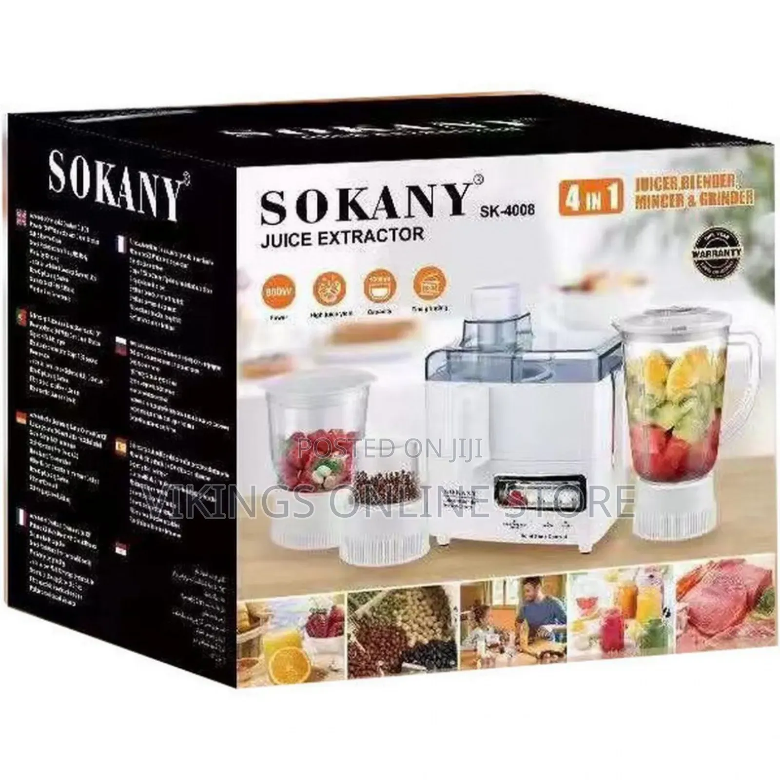 Sokany 4 in 1 Juice Extractor