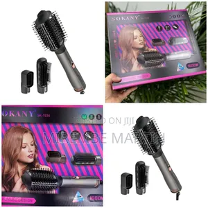Sokany 3 in 1 Hot Air Comb 
Straightener, Dryer and Curler