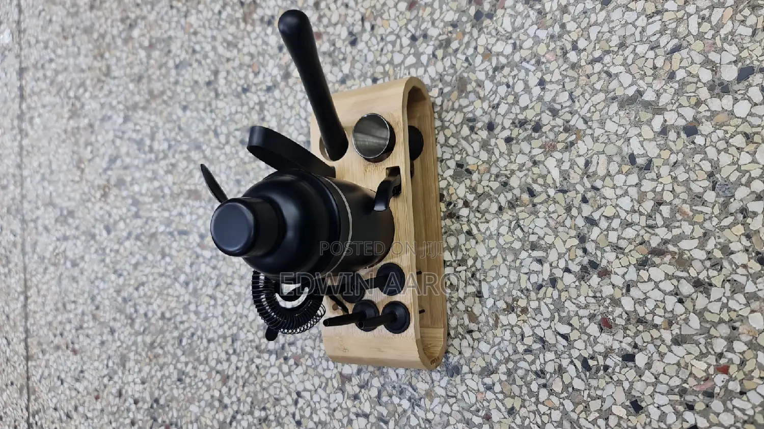 All Black Cocktail Shaker Set -1000mls