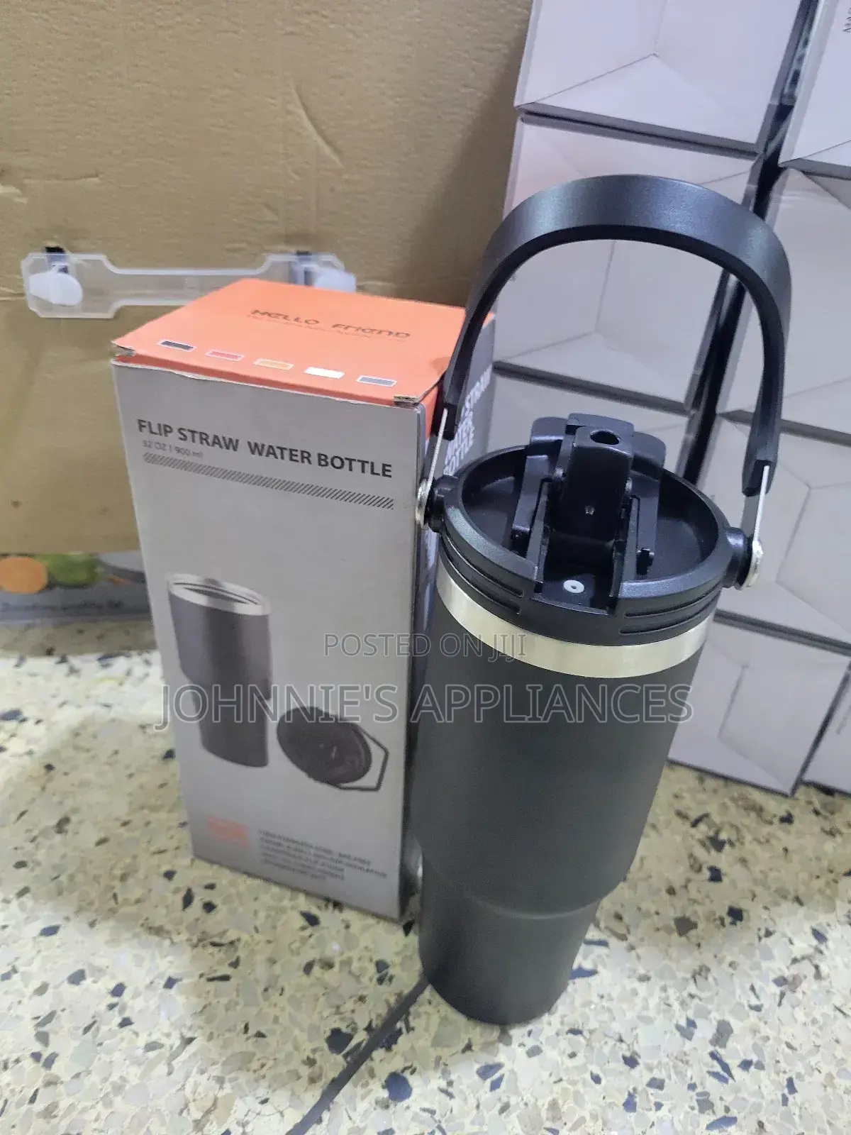 Flip Straw Durable Water Bottle