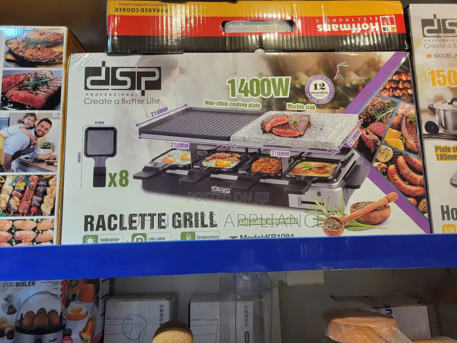 DSP Raclette Grill With Adjustable Temperature 1400wats