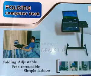Black Foldable Computer Desk