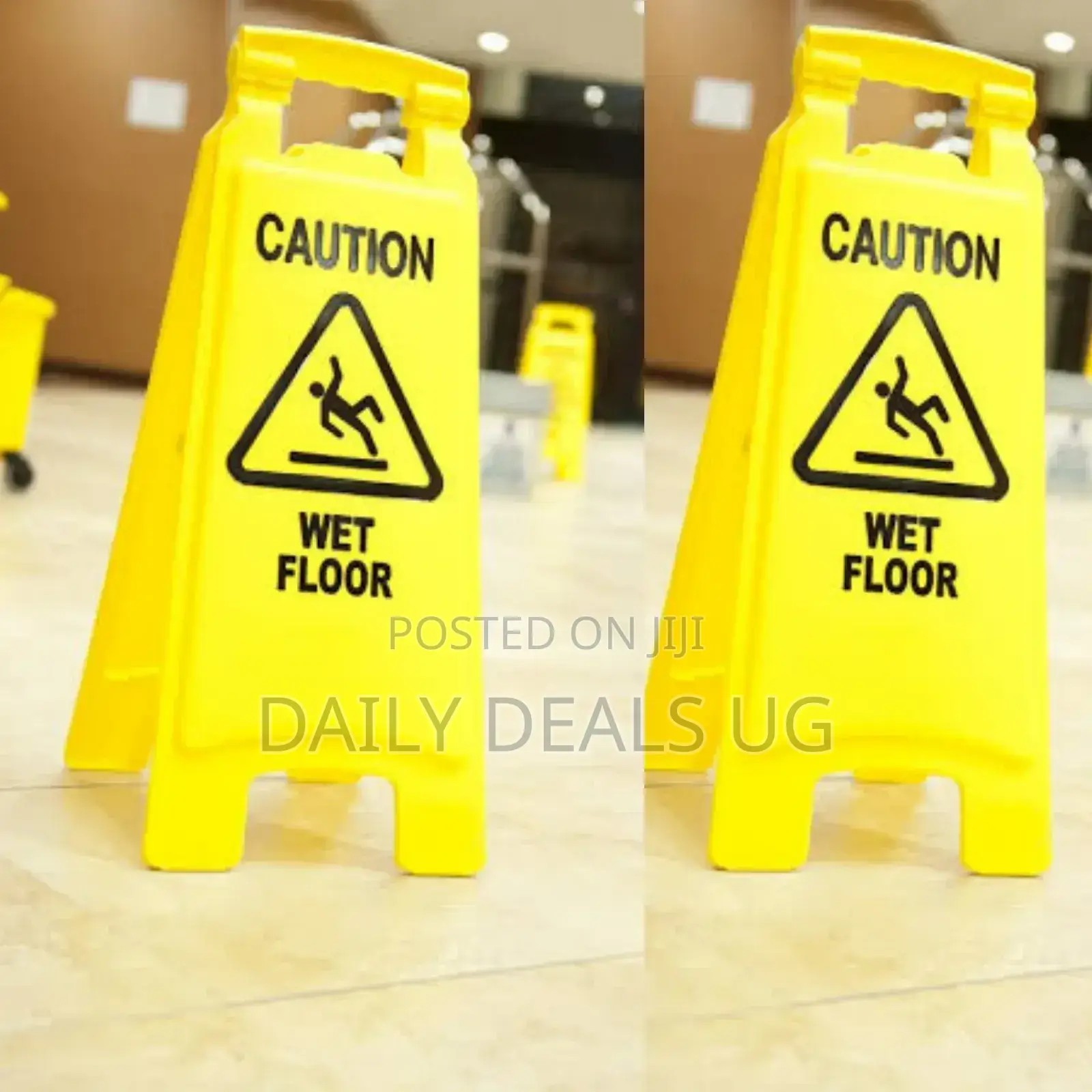Yellow Caution Floor Wet