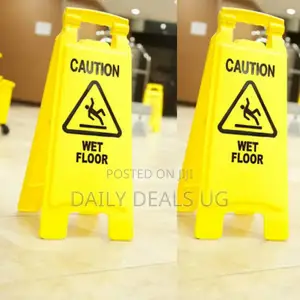 Yellow Caution Floor Wet