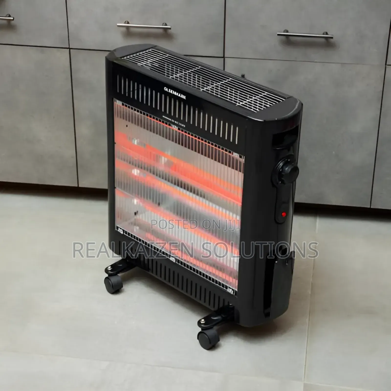 OLSENMARK | Adjustable Power | Wheels Quartz IR Heater 2000W