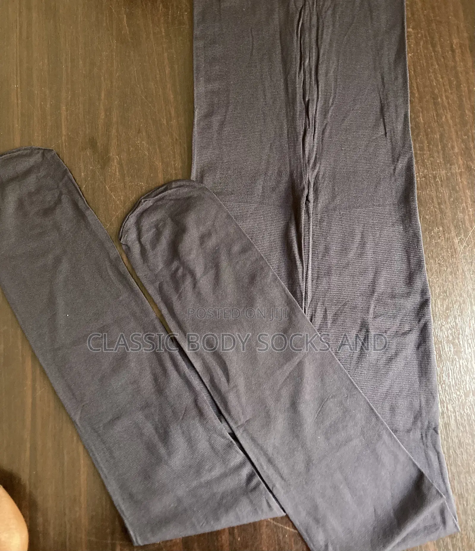 Dark Blue Opaque Caramel Body Socks