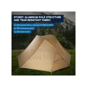 1 Person Tent Lightweight Backpacking Tent Doublelayer Can