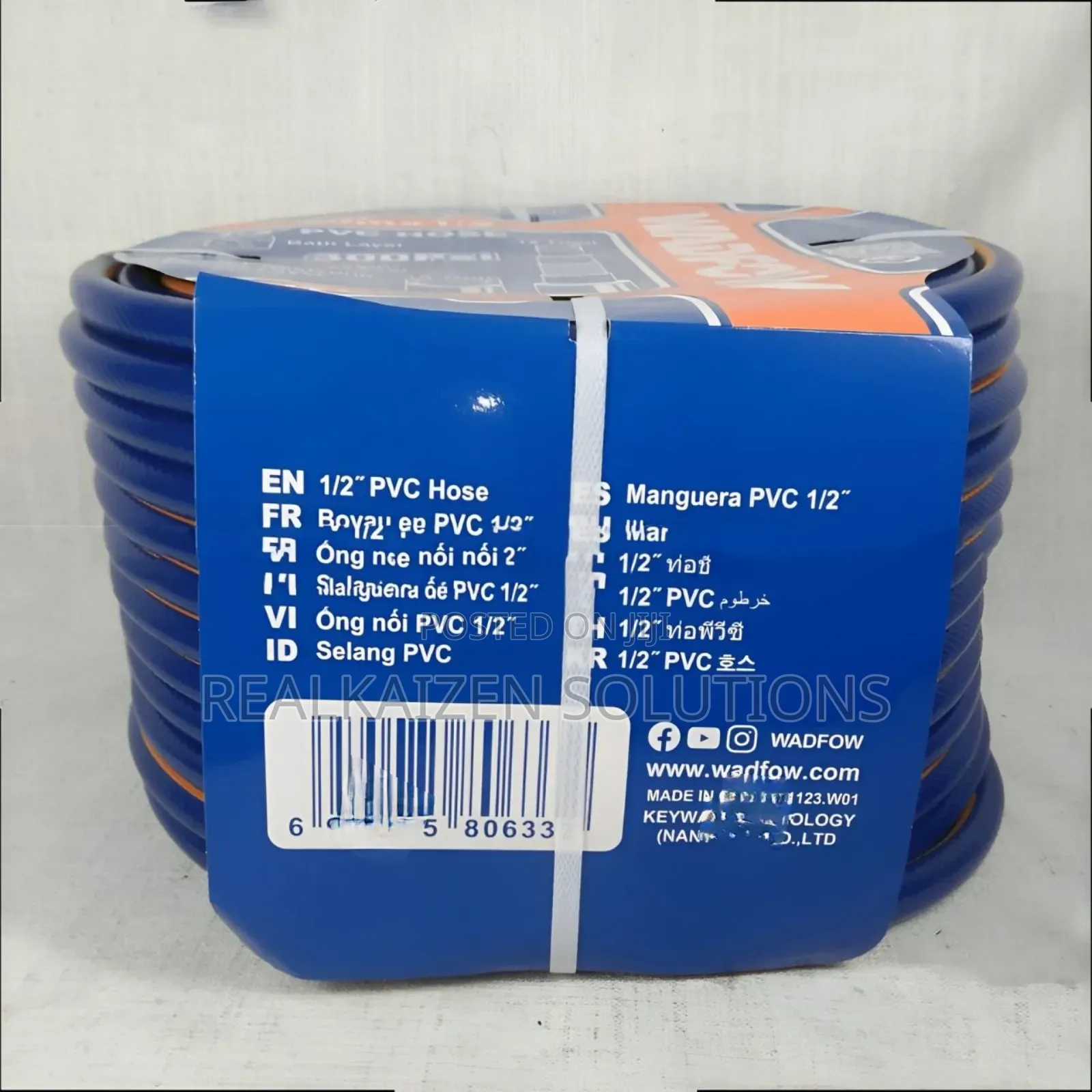 WADFOW High Quality 1/2" PVC Hose Pipe 50meters
