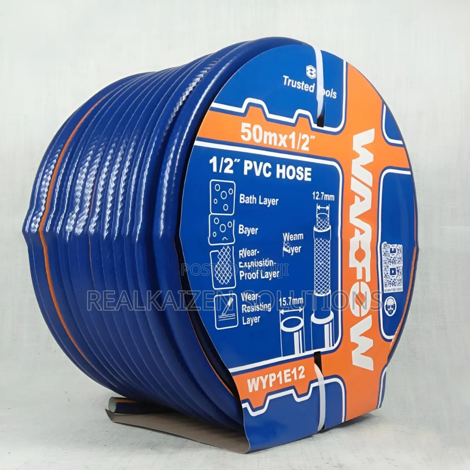 WADFOW High Quality 1/2" PVC Hose Pipe 50meters