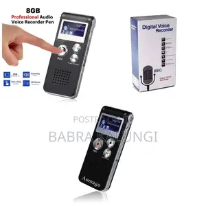 Rechargeable 8GB 650HR Digital Audio Voice Recorder