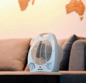 KRYPTON White Fan Heater With 2 Heating Powers 2000W