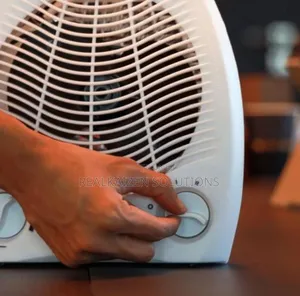 KRYPTON White Fan Heater With 2 Heating Powers 2000W