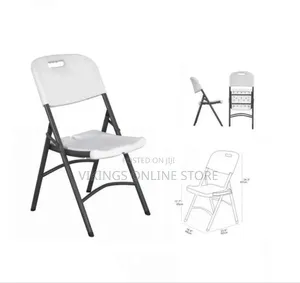 White Cheap Plastic Metal Folding Garden Plastic Chairs