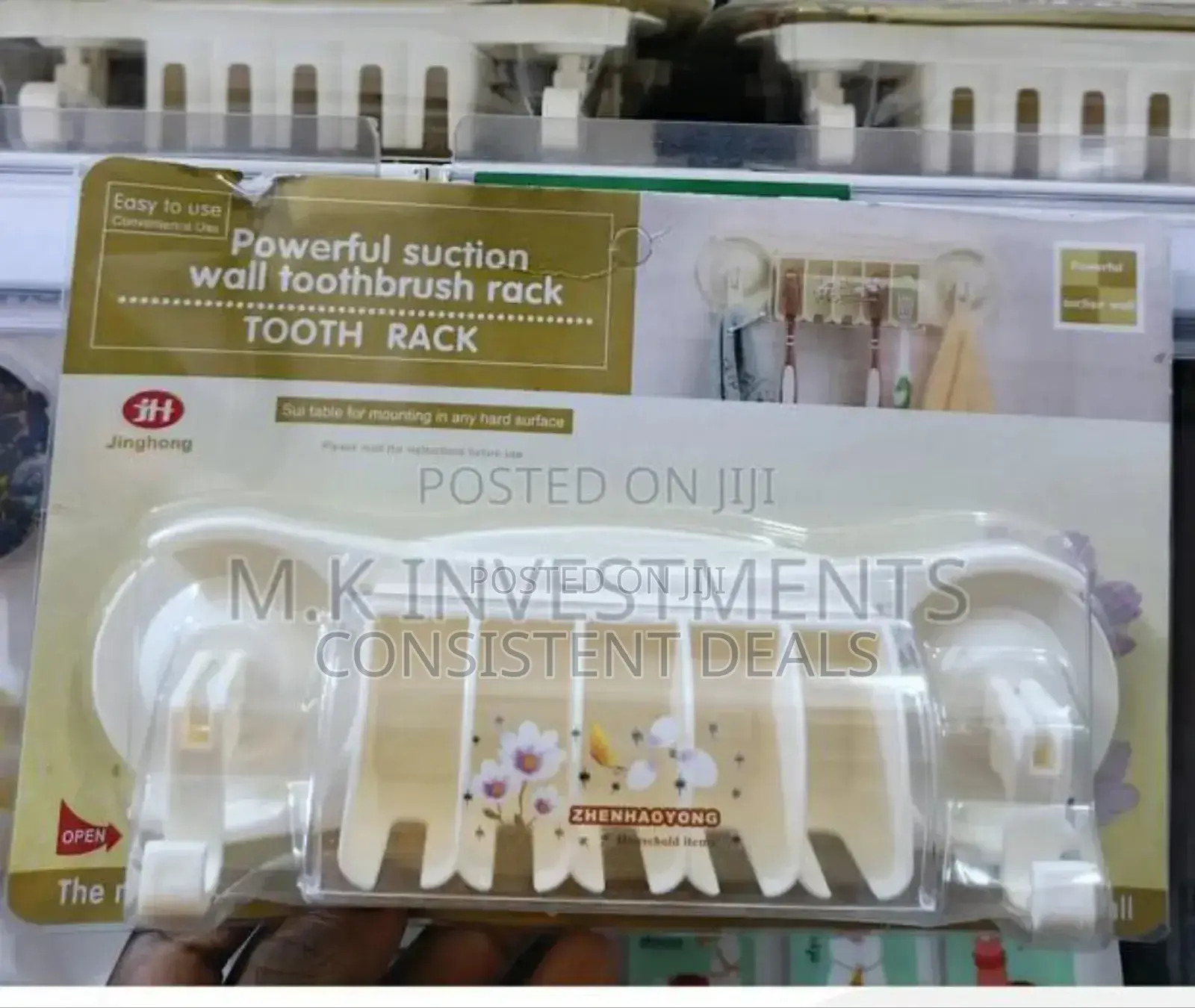 Wall Mounted Plastic Toothbrush Rack