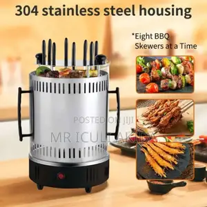 1000w Vertical Smokeless Rotating Electrc Skewers BBQ Grill