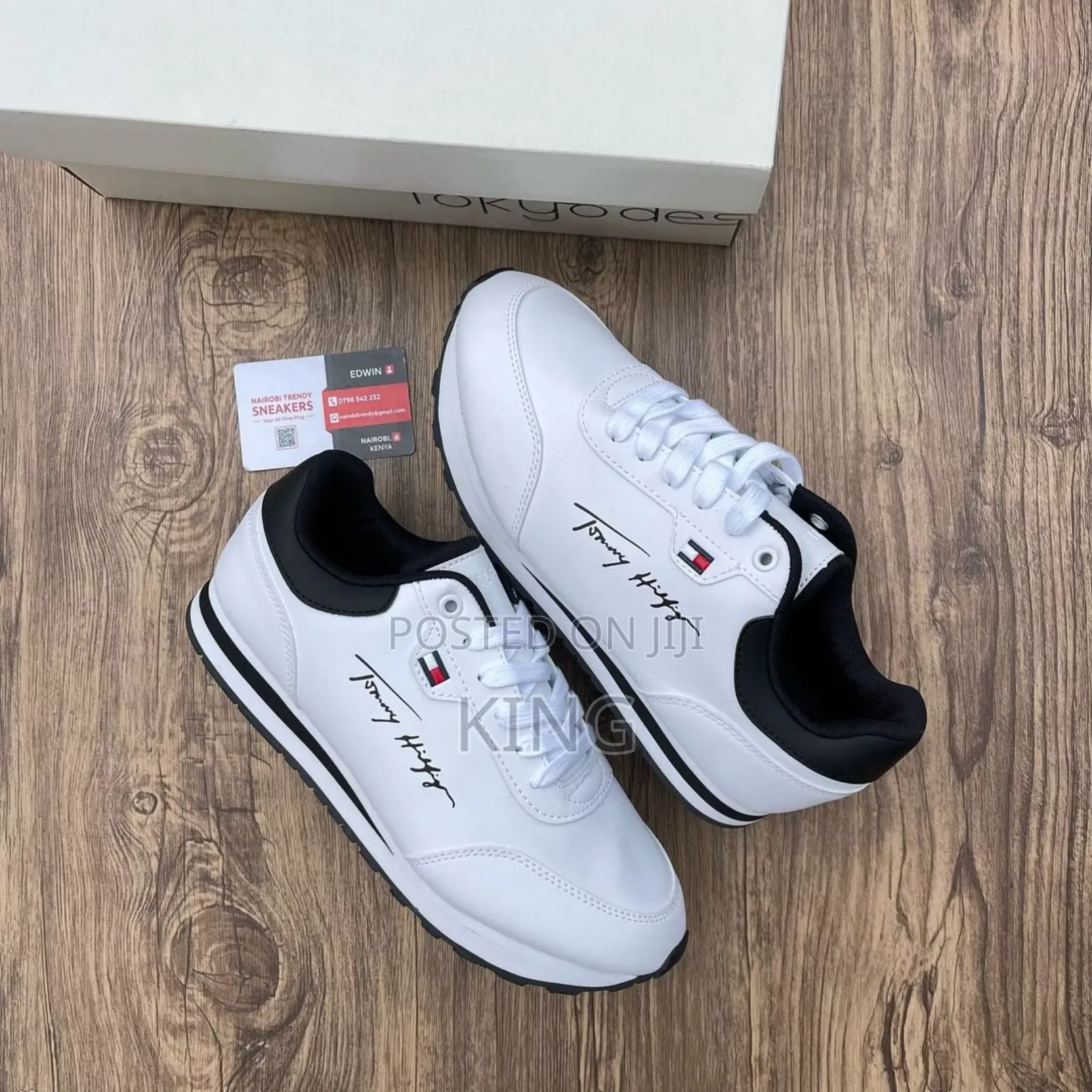 Verified Tommy Hilfiger White Sneakers