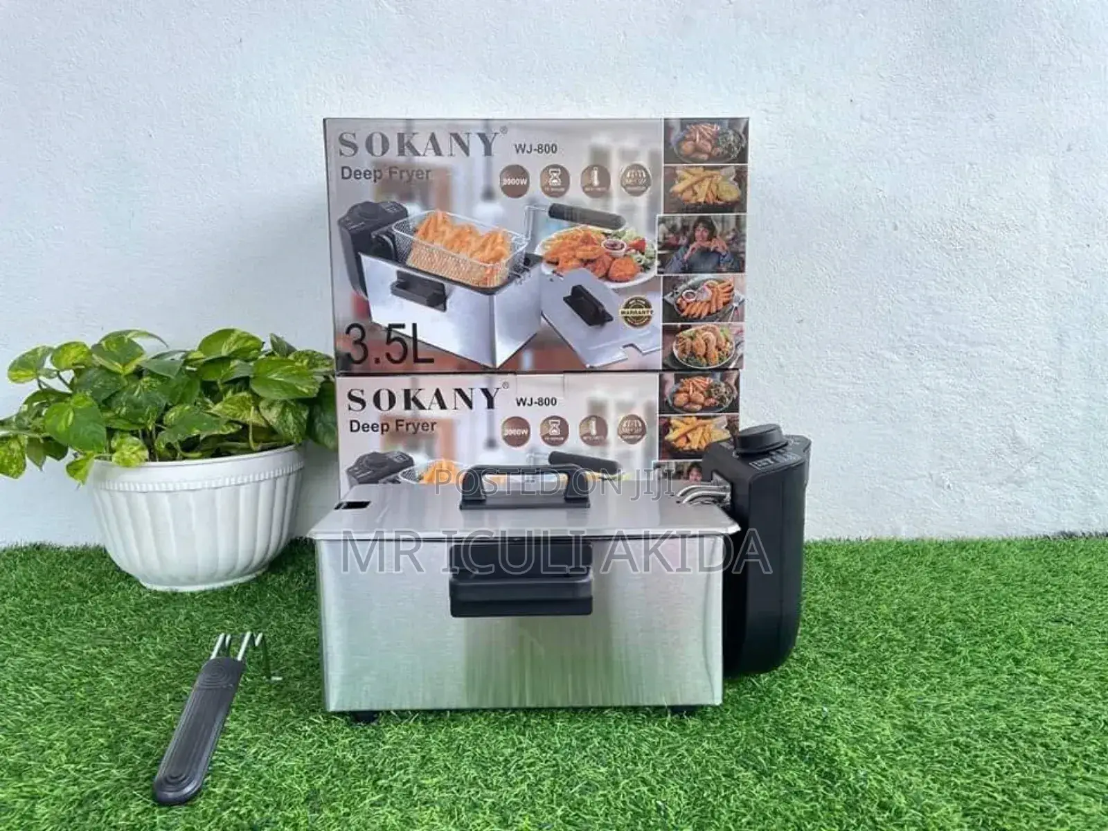 Sokany 3.5L Detachable Deep Fryer