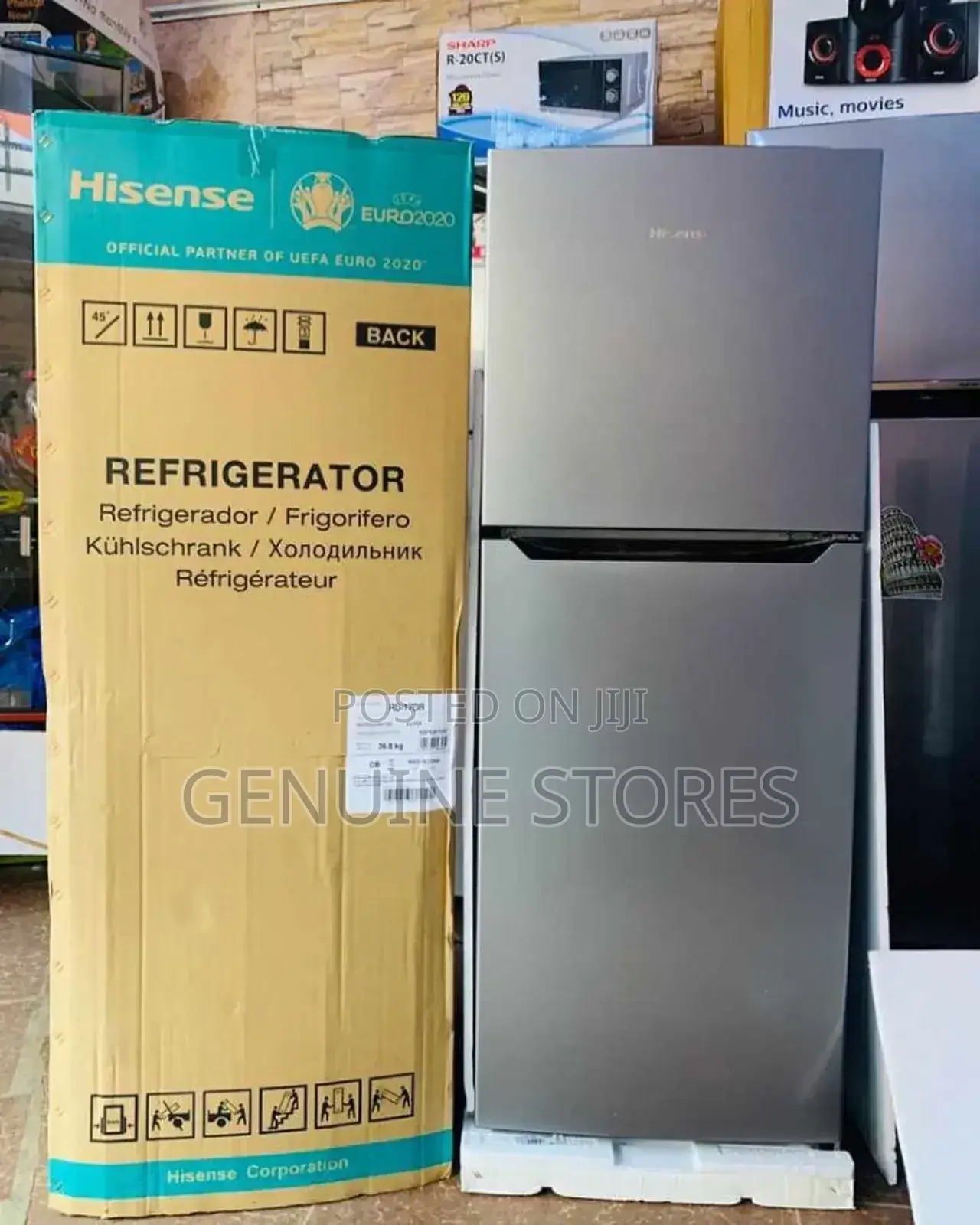 160 Litres Hisense Refrigerator of Double Doors.