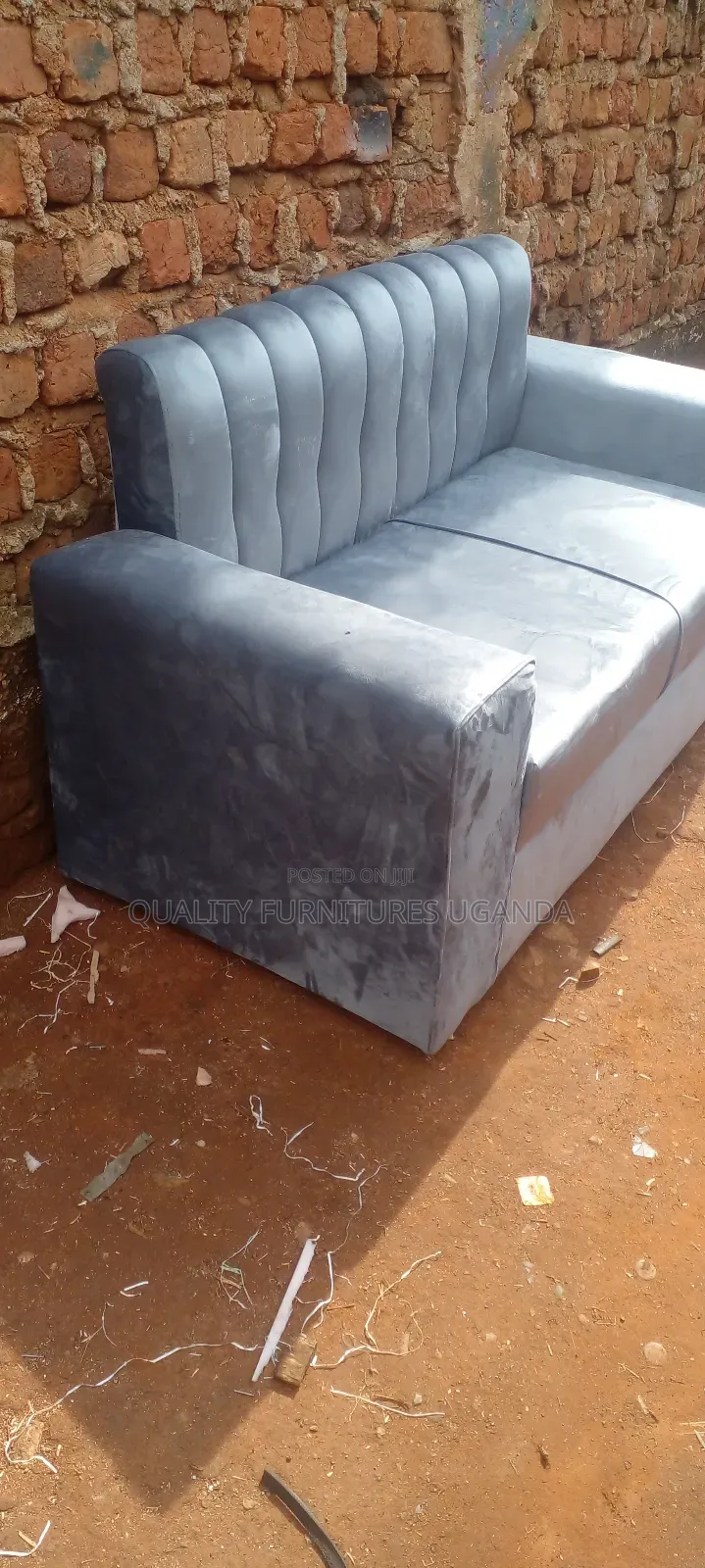 Two Sitter Couch in Gray Colour Available