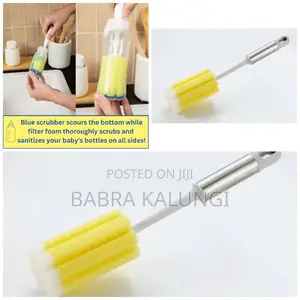 1 Piece Foam Material Reusable Baby Bottle Brush,