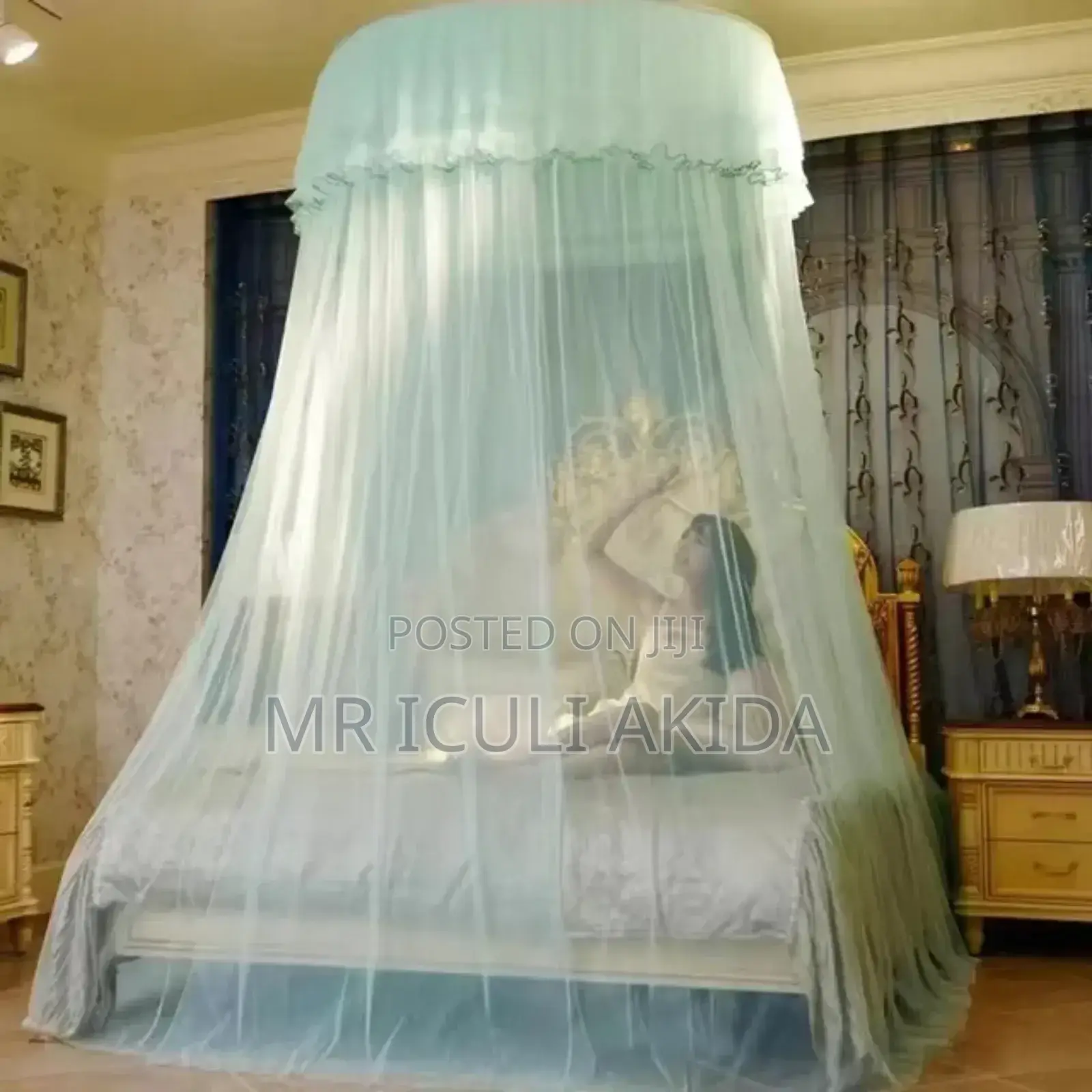 Universal Hanging Lace Round Dome All Size Mosquito Net