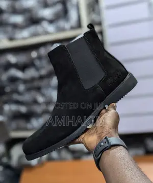 Men’S Classic Clarks Suede Boots in Stock