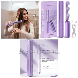 2 in 1 Anti-Scald Rechargeable Beard Straightener