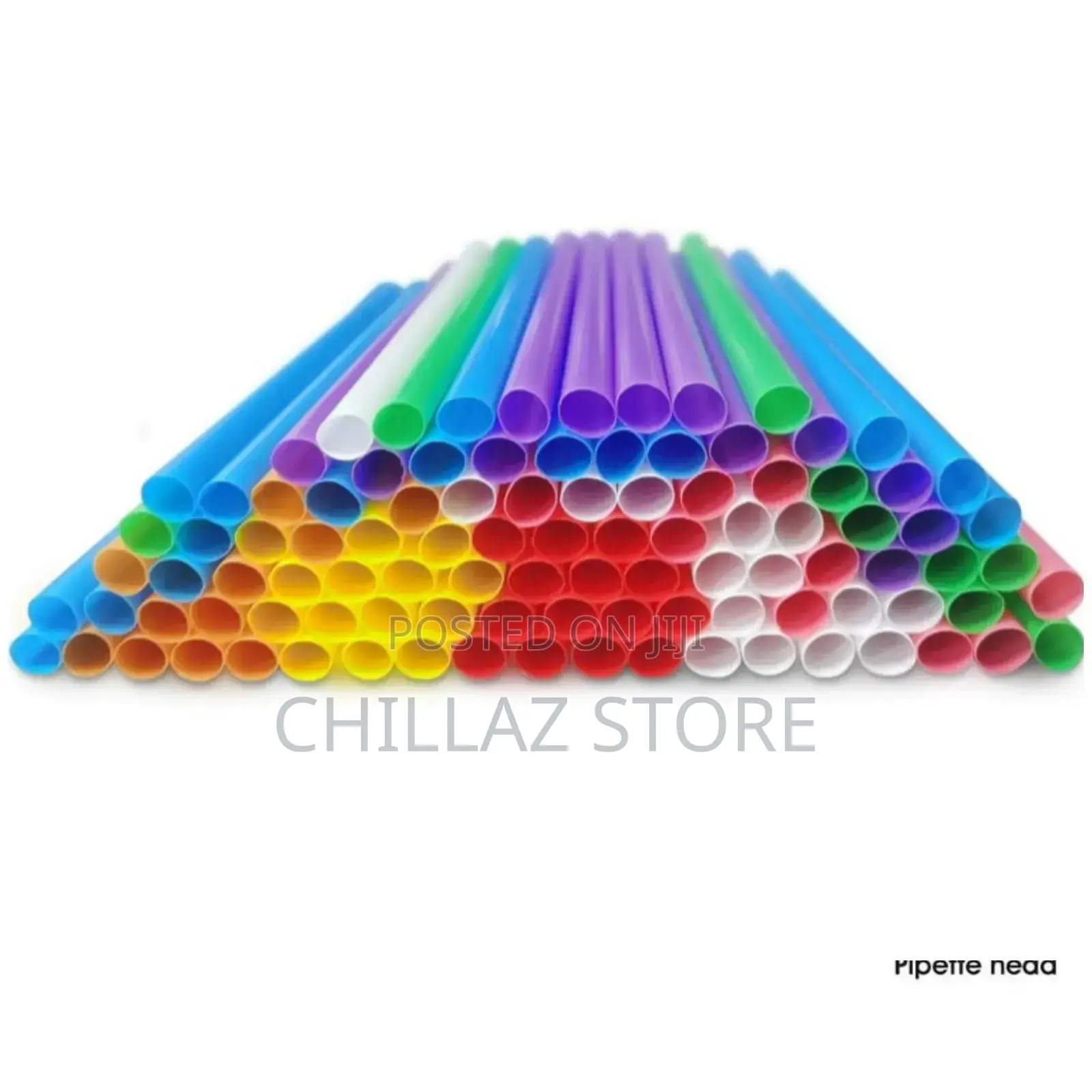 100pcs Jumbo Plastic Straws.