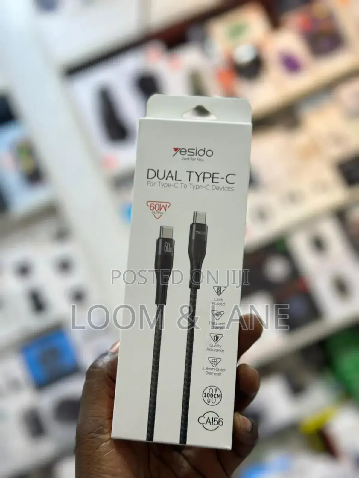 60W Yesido C to C Output Cable