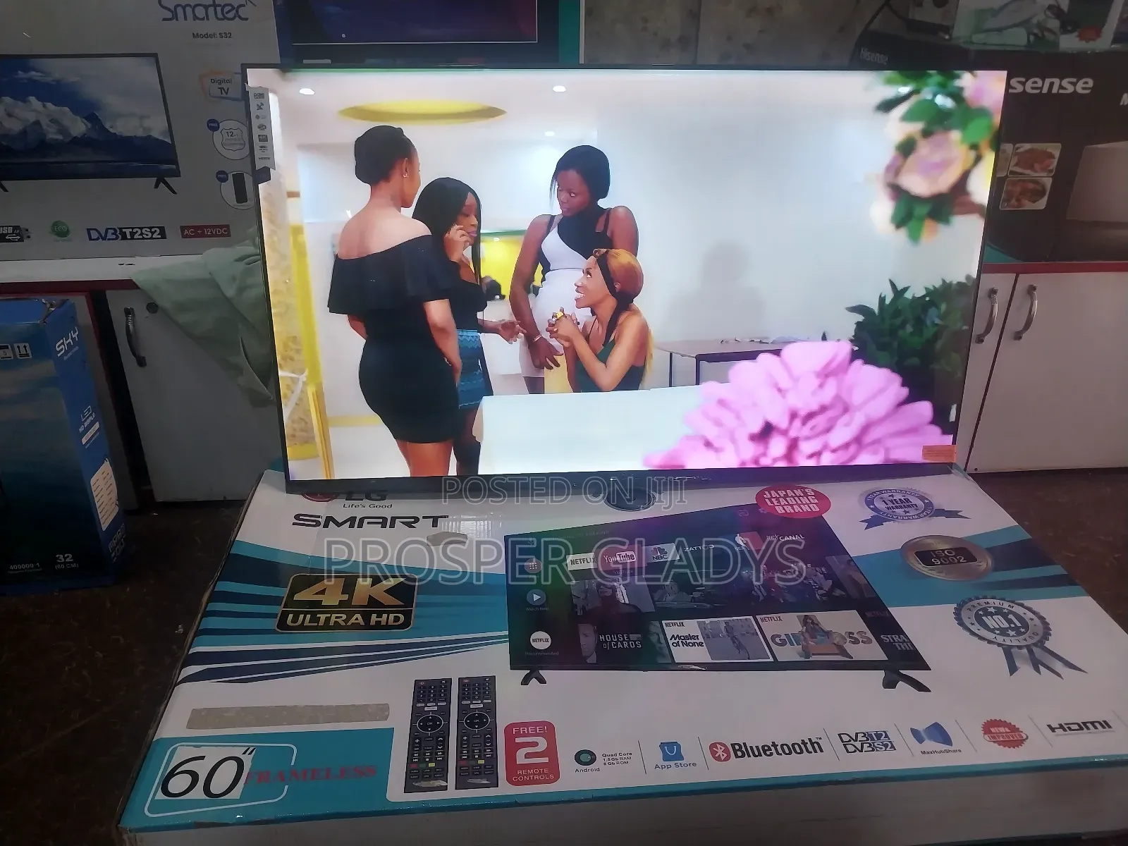60 Inchs Led Lg Smart Digital Flat Screen Flameless