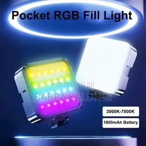 Video Light, Camera Light, 360° Full Color Portable