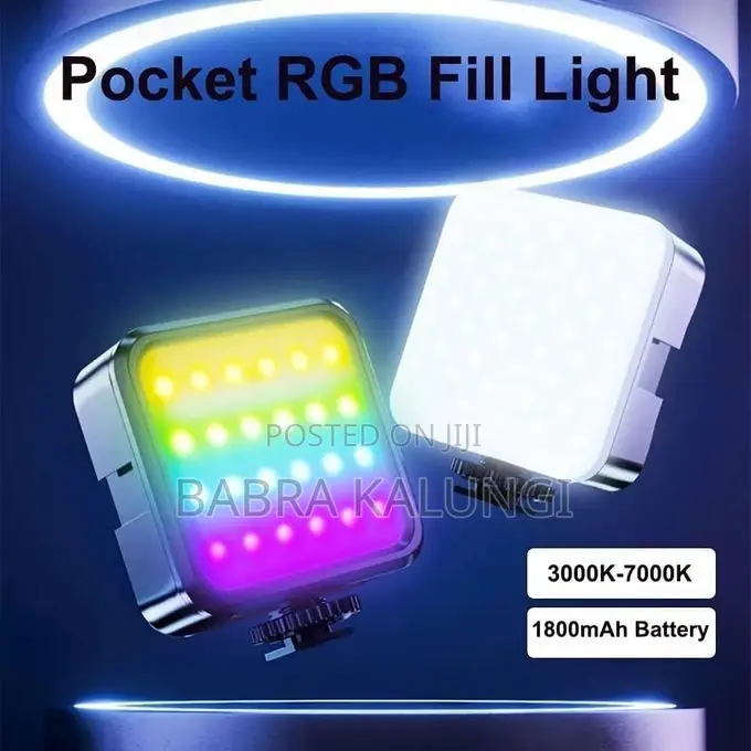 Video Light, Camera Light, 360° Full Color Portable