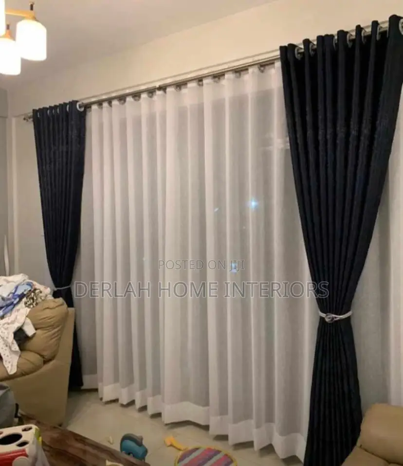 Quality Black Curtains Per Set